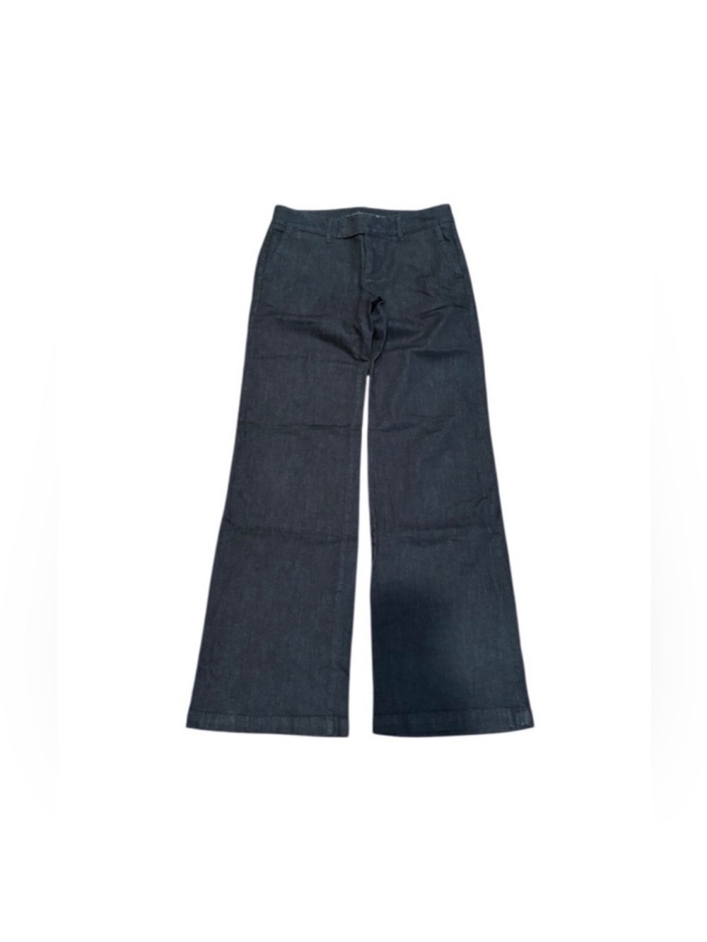Banana Republic classic dark wash flare wide leg trouser denim jean size 25